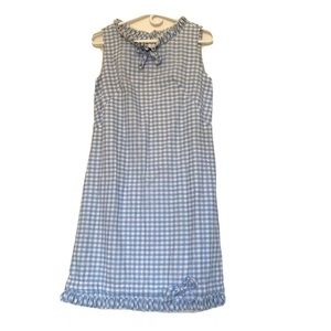 Vintage 60s sleeveless summer dress blue Size S